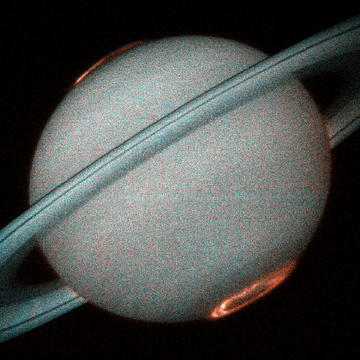 Aurora around the southern pole of Saturn