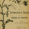 Title page of the Entomologist's Record and Journal of Variation